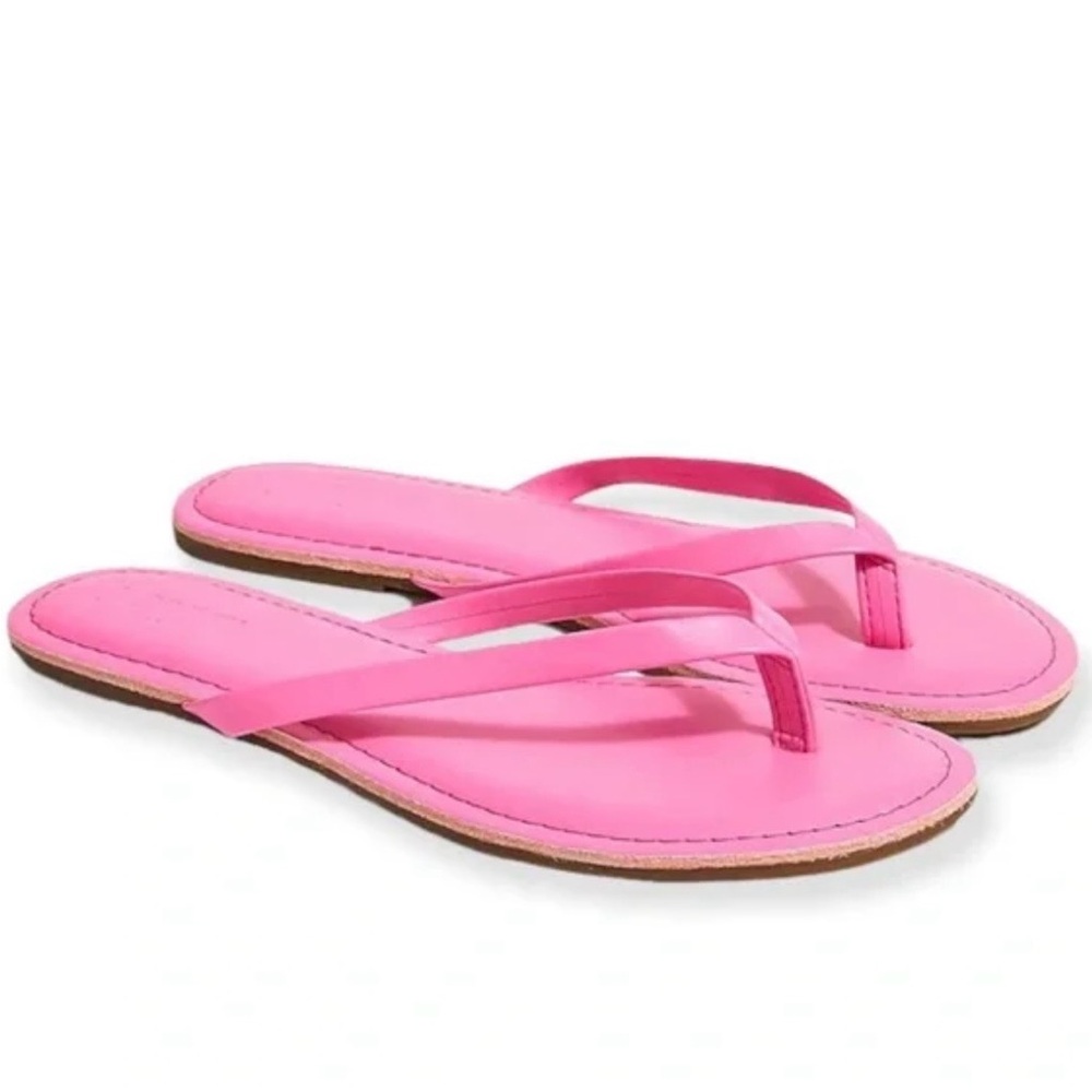 J. Crew | Easy Summer flip flops pink NWT